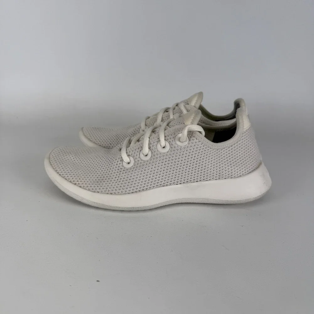ALLBIRDS White Tree Runners Lace Up Running Sneakers Shoes Women's 7